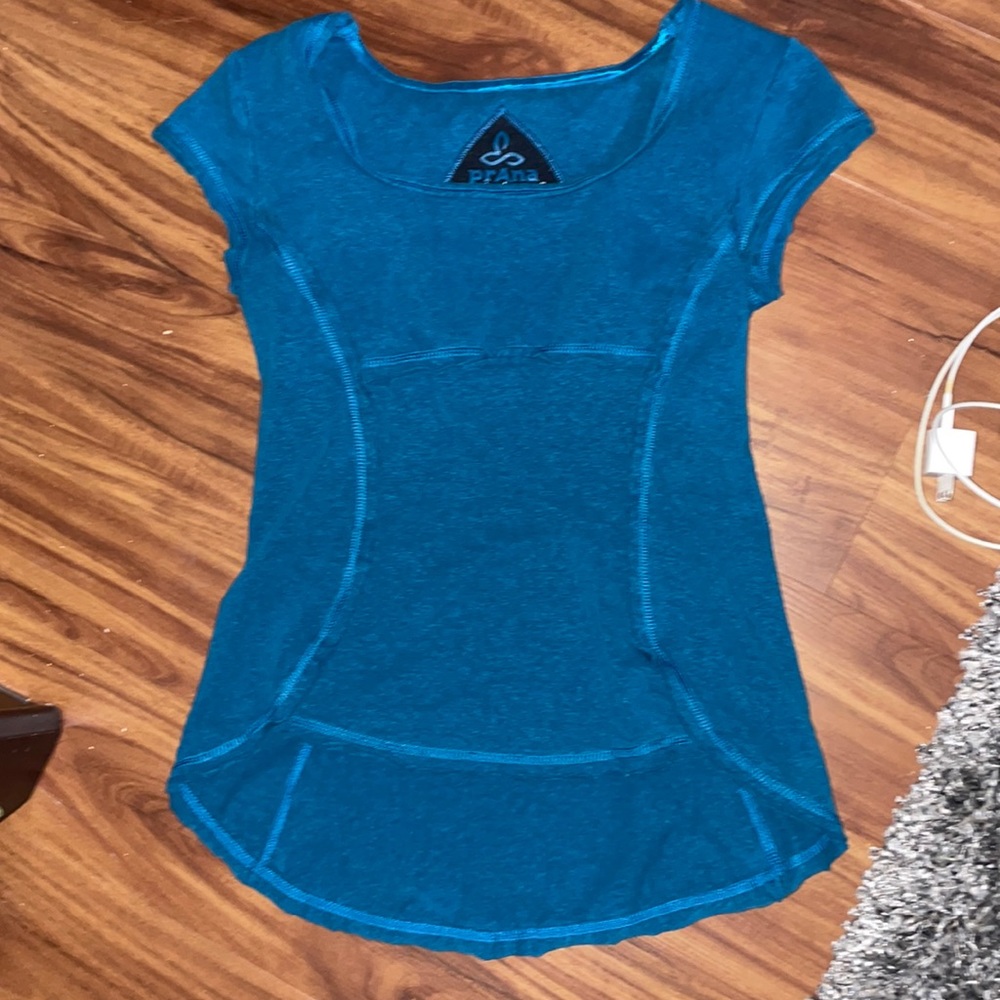 Prana Yoga Top - S, Aqua